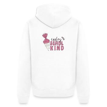 Schulkind 2026 Einschulung Geschenk Erstklässler - Unisex Premium Bio Zip Hoodie - Weiß - Hinten - Thijin (182cm)