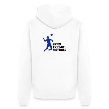 Fistball - Veste à capuche bio Premium Unisexe - blanc - Dos - Thijin (182cm)