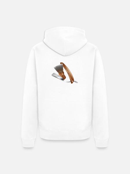 rasoirs classiques et rasoirs - Veste à capuche bio Premium Unisexe - blanc