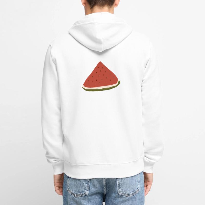 Pastèque, Pastèque, Melon Veste à capuche bio Premium Unisexe
