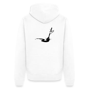 Koch Köchin. Lustiger Löffel. Kochlöffel Suppen - Unisex Premium Bio Zip Hoodie - Weiß - Hinten - Thijin (182cm)