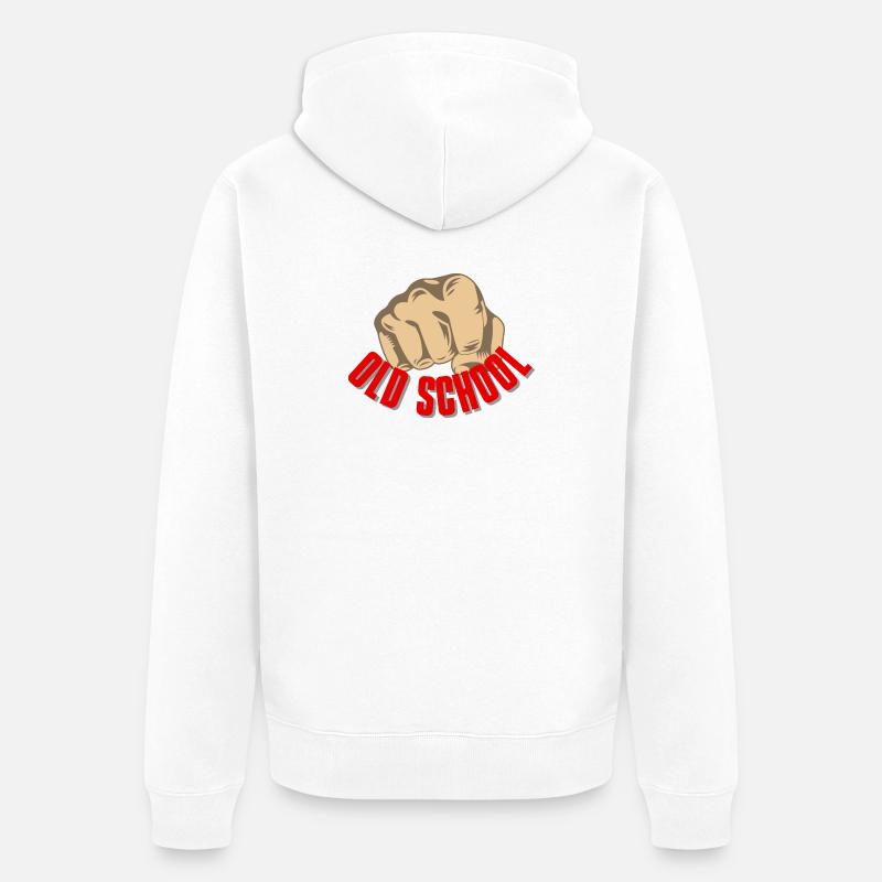 Faust à l’ancienne - Veste à capuche bio Premium Unisexe - blanc