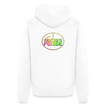 Feisse a envoyé - Veste à capuche bio Premium Unisexe - blanc - Dos - Thijin (182cm)