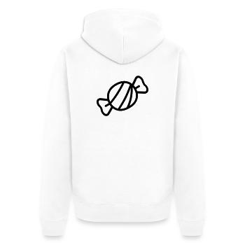 Bonbon - Veste à capuche bio Premium Unisexe - blanc - Dos - Thijin (182cm)