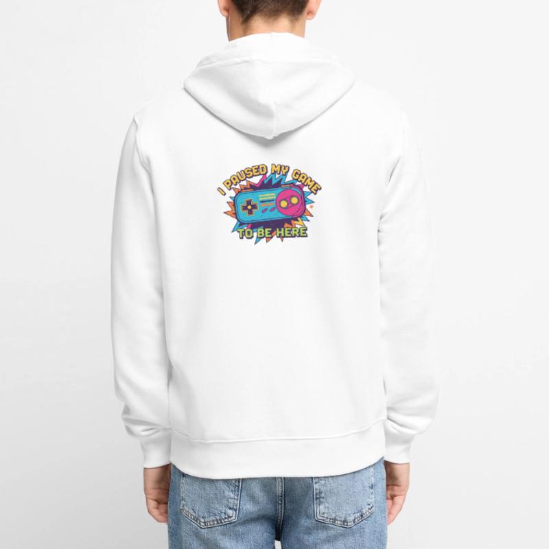 Retro Controller Meme Tee Unisex Premium Organic Zip Hoodie