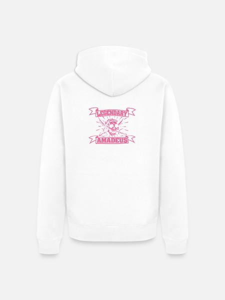 Amadeus - Unisex Premium Bio Zip Hoodie - Weiß