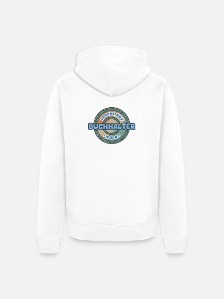 Geschenk für Buchhalter - Unisex Premium Bio Zip Hoodie - Weiß