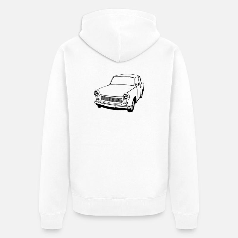  , Ostalgie , DDR Kult , Oldtimer (25) - Unisex Premium Bio Zip Hoodie - Weiß