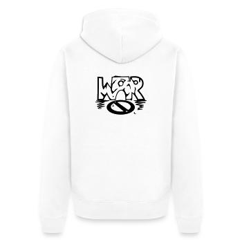 GUERRE / (Non) guerre - Veste à capuche bio Premium Unisexe - blanc - Dos - Thijin (182cm)
