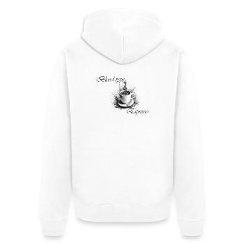 Groupe sanguin Espresso 2 - Veste à capuche bio Premium Unisexe - blanc - Dos - Thijin (182cm)
