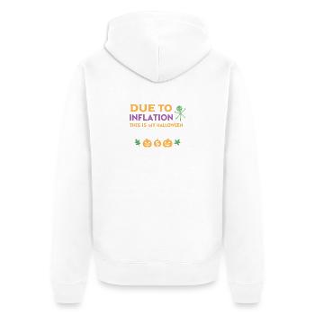 Kostüm-Halloween-Inflation - Unisex Premium Bio Zip Hoodie - Weiß - Hinten - Thijin (182cm)