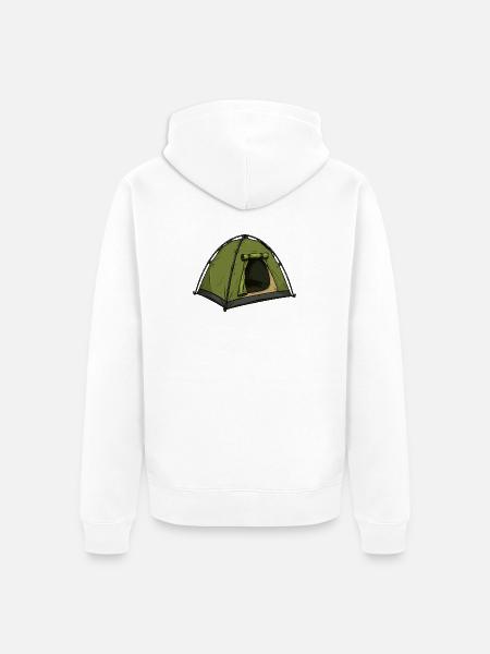 zelt - Unisex Premium Bio Zip Hoodie - Weiß