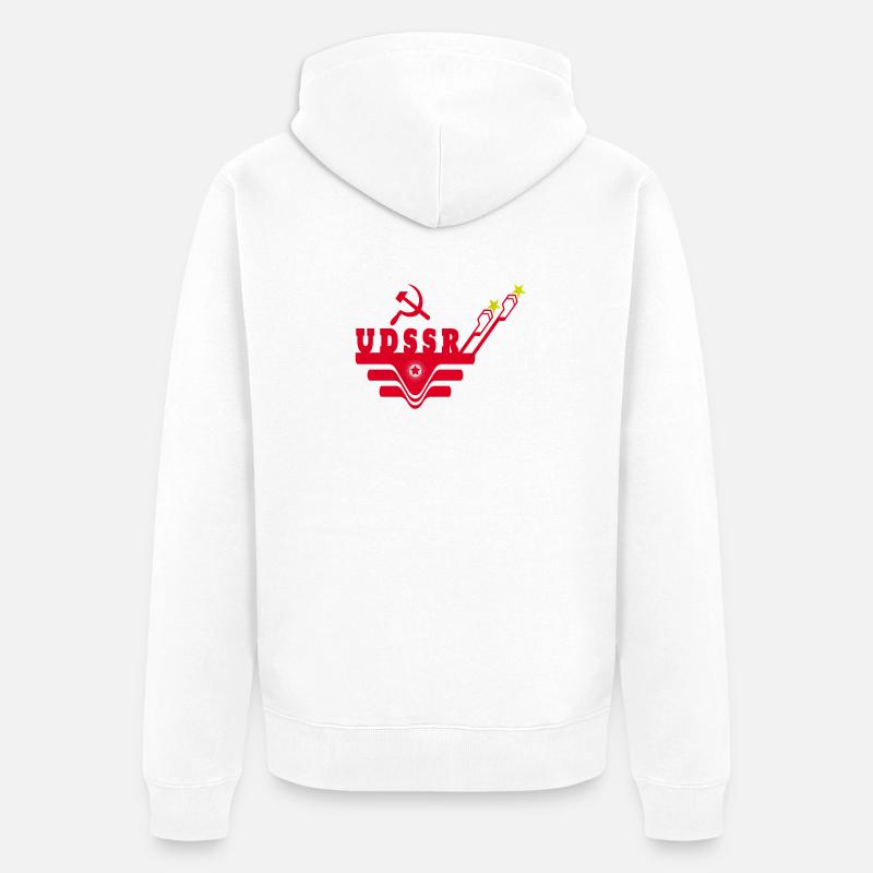 URSS / Cadeau / Idée de cadeau - Veste à capuche bio Premium Unisexe - blanc