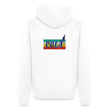 Cola Vintage / Cadeau retro boissons limonade - Veste à capuche bio Premium Unisexe - blanc - Dos - Thijin (182cm)