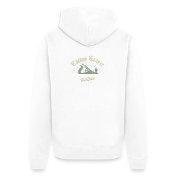 Tattoo Eraser - Unisex Premium Organic Zip Hoodie - white - Back - Thijin (182cm)