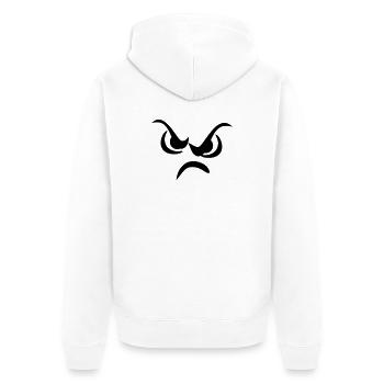 Der böse Blick - Unisex Premium Bio Zip Hoodie - Weiß - Hinten - Thijin (182cm)