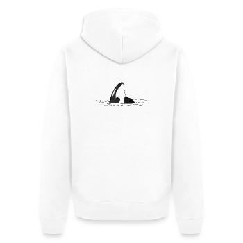 Orca - Veste à capuche bio Premium Unisexe - blanc - Dos - Thijin (182cm)