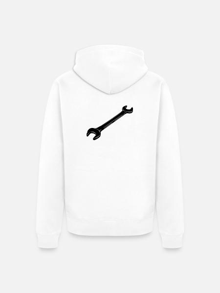 Clé - Veste à capuche bio Premium Unisexe - blanc