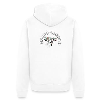 Giftpfeil Frosch Symbol Kunst frog - Unisex Premium Bio Zip Hoodie - Weiß - Hinten - Thijin (182cm)
