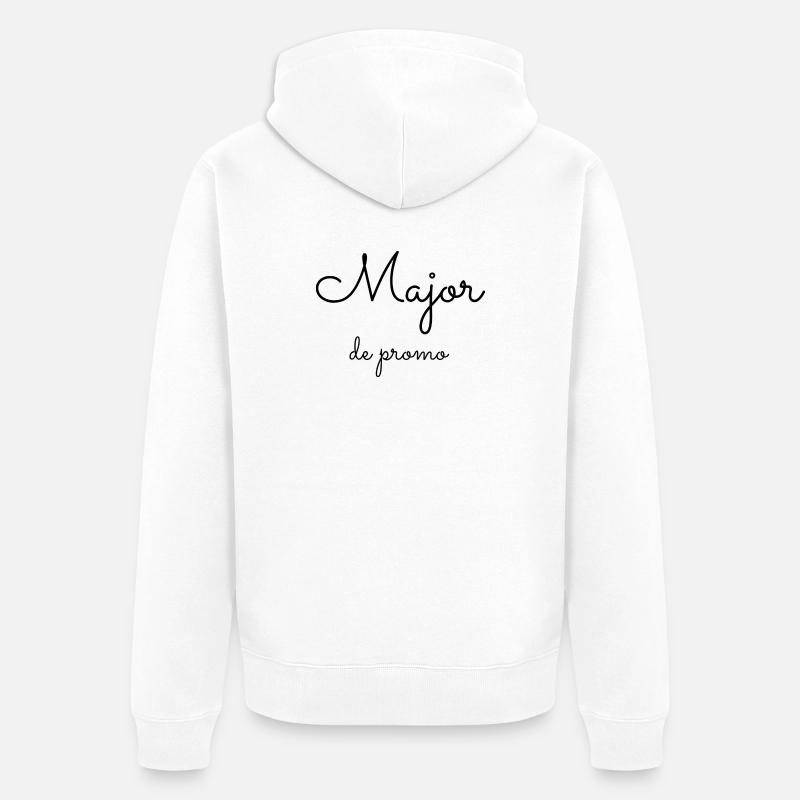 Major de Promo - Veste à capuche bio Premium Unisexe - blanc
