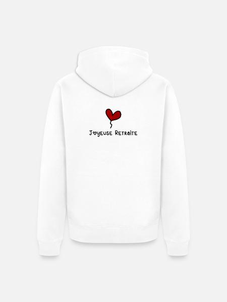 RETIREMENT. HAPPY RETIREMENT. HAPPY RETIREMENT - Unisex Premium Organic Zip Hoodie - white