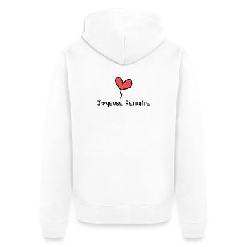 RETRAITE - Veste à capuche bio Premium Unisexe - blanc - Dos - Thijin (182cm)