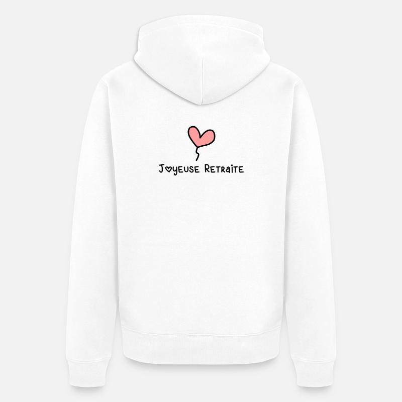 JOYEUSE RETRAITE - Veste à capuche bio Premium Unisexe - blanc