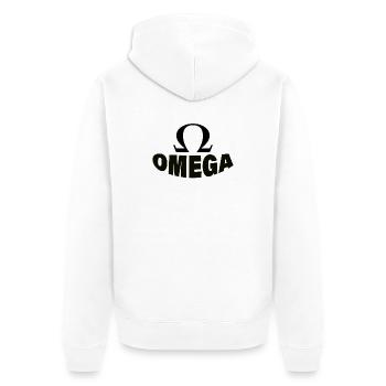 OMÉGA - Veste à capuche bio Premium Unisexe - blanc - Dos - Thijin (182cm)