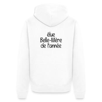 élue belle-mère de l'année - Veste à capuche bio Premium Unisexe - blanc - Dos - Thijin (182cm)