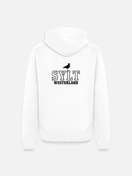 Sylt Westerland - Unisex Premium Organic Zip Hoodie - white