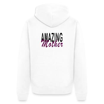 Incroyable Maman - Veste à capuche bio Premium Unisexe - blanc - Dos - Thijin (182cm)