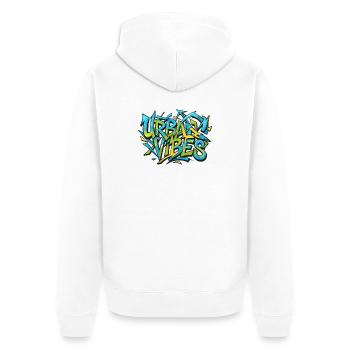 Ambiance urbaine - Veste à capuche bio Premium Unisexe - blanc - Dos - Thijin (182cm)