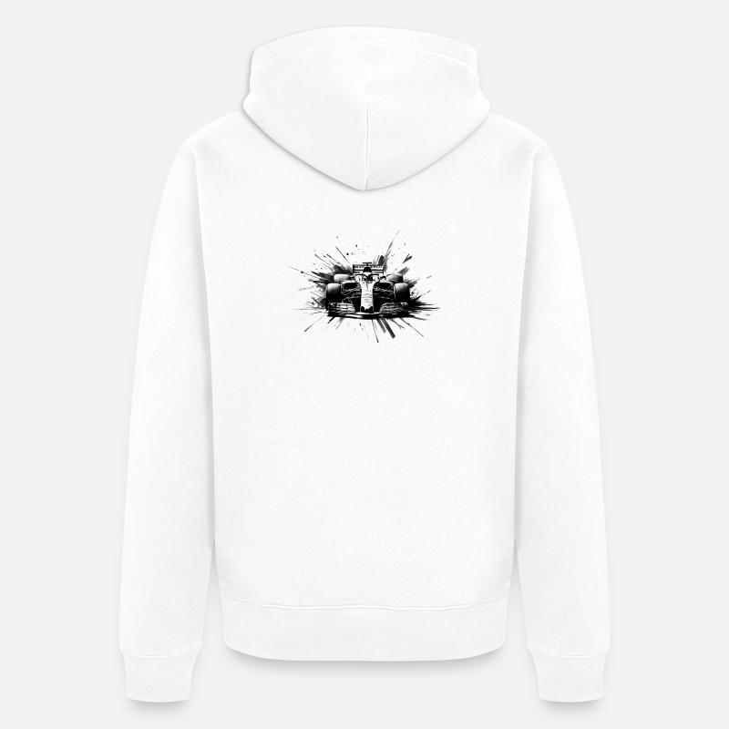 Vitesse absolue - Veste à capuche bio Premium Unisexe - blanc