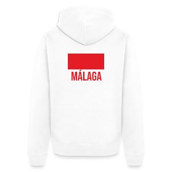 Málaga Cityscape T-shirt graphique - Veste à capuche bio Premium Unisexe - blanc - Dos - Thijin (182cm)