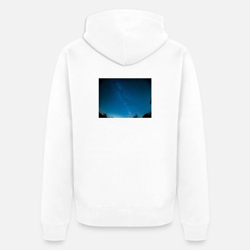 Voie Lactée - Veste à capuche bio Premium Unisexe - blanc