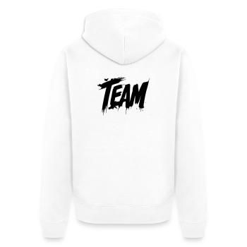 Groupe d’équipe - Veste à capuche bio Premium Unisexe - blanc - Dos - Thijin (182cm)