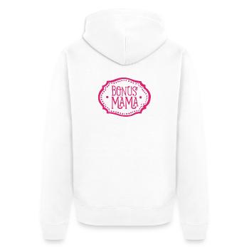 Bonus Maman Belle-Maman Cadeau Belle-Maman Rose - Veste à capuche bio Premium Unisexe - blanc - Dos - Thijin (182cm)