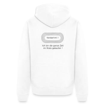 Tourner en rond - Veste à capuche bio Premium Unisexe - blanc - Dos - Thijin (182cm)