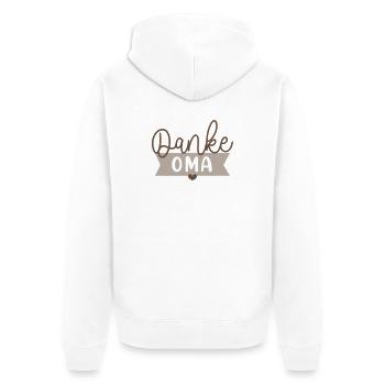 Merci Cadeau de grand-mère pour la meilleure grand-mère - Veste à capuche bio Premium Unisexe - blanc - Dos - Thijin (182cm)