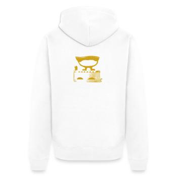 Fer - Veste à capuche bio Premium Unisexe - blanc - Dos - Thijin (182cm)