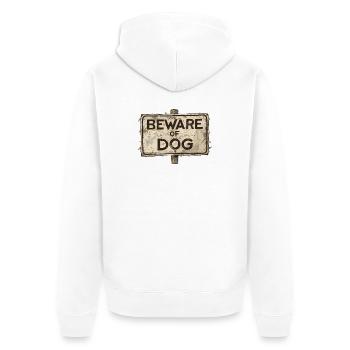 Mauvais chien - Veste à capuche bio Premium Unisexe - blanc - Dos - Thijin (182cm)
