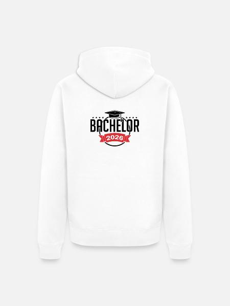 Bachelor 2026 Graduation Graduation - Unisex Premium Organic Zip Hoodie - white