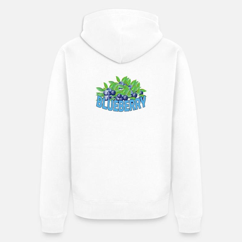 Myrtille - Veste à capuche bio Premium Unisexe - blanc