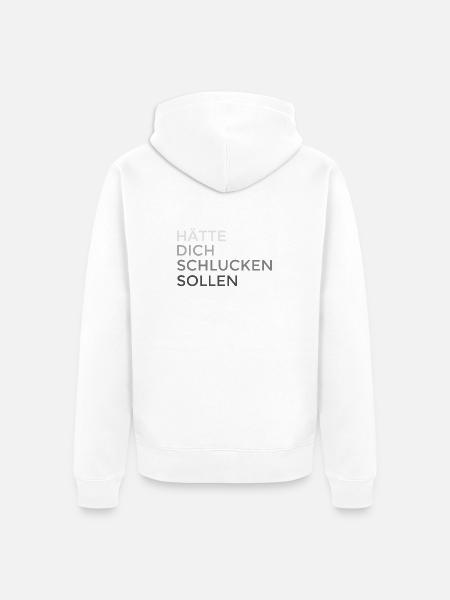 You should have been swallowed - Unisex Premium Organic Zip Hoodie - white