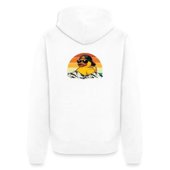 Canard en caoutchouc Amoureux du canard Canard Petit Canard - Veste à capuche bio Premium Unisexe - blanc - Dos - Thijin (182cm)
