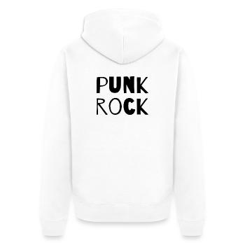 Design du logo de la musique punk rock - Veste à capuche bio Premium Unisexe - blanc - Dos - Thijin (182cm)