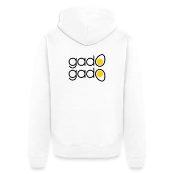 Indonesischer Gado Gado - Unisex Premium Bio Zip Hoodie - Weiß - Hinten - Thijin (182cm)