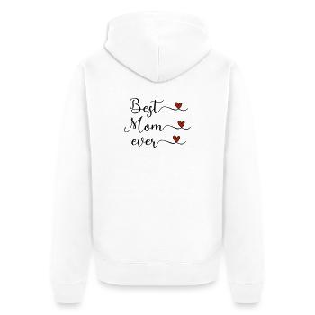Meilleure maman - Veste à capuche bio Premium Unisexe - blanc - Dos - Thijin (182cm)
