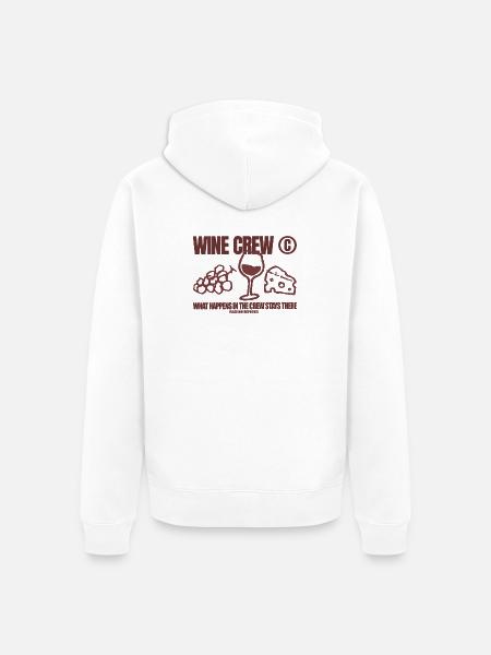 WineCrew - Unisex Premium Bio Zip Hoodie - Weiß