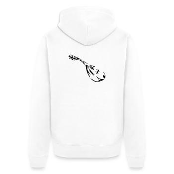 mandoline musiker - Unisex Premium Bio Zip Hoodie - Weiß - Hinten - Thijin (182cm)